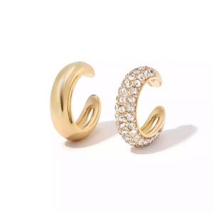 Lana White Pavè & Gold Ear Cuff Set!